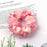 2022 New high stretch elastic hair band tulle scrunchy hair ties flower floral crystal rhinestone charm organza scrunchies