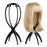 Hot sale wig accessories portable adjustable folding plastic wig stand holder