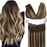 Drawstring Wrap Clip-in Blonde Straight Ponytails Clip in Hair Extension Double drawn