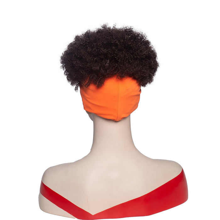 Hot Sexy Kinky Curly Wigs with Orange Headband