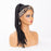 Hot Sexy Kinky Long Curly Braid Black Wig with Leopard Headband