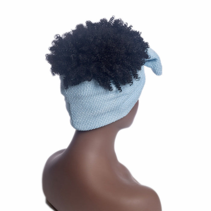 Hot Sexy Kinky Wig with Blue Bowtie Headband