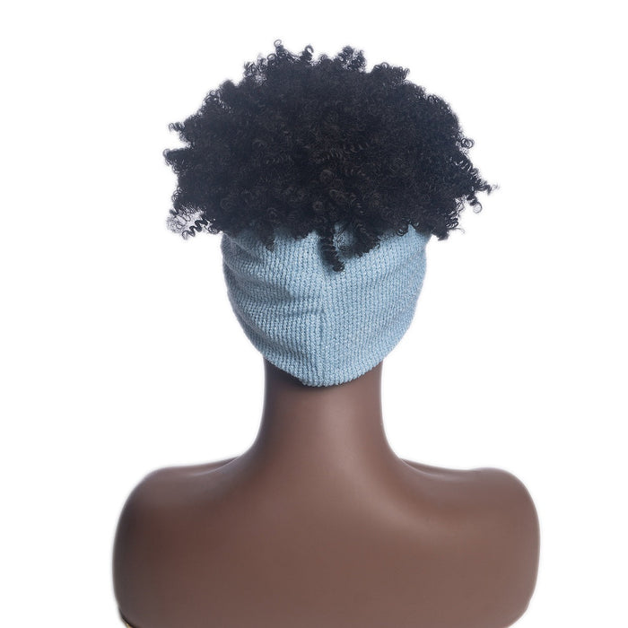 Hot Sexy Kinky Wig with Blue Bowtie Headband