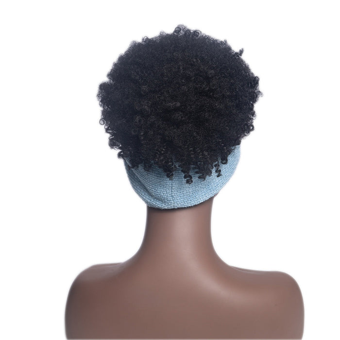 Hot Sexy Kinky Curly Wig with Blue Headband