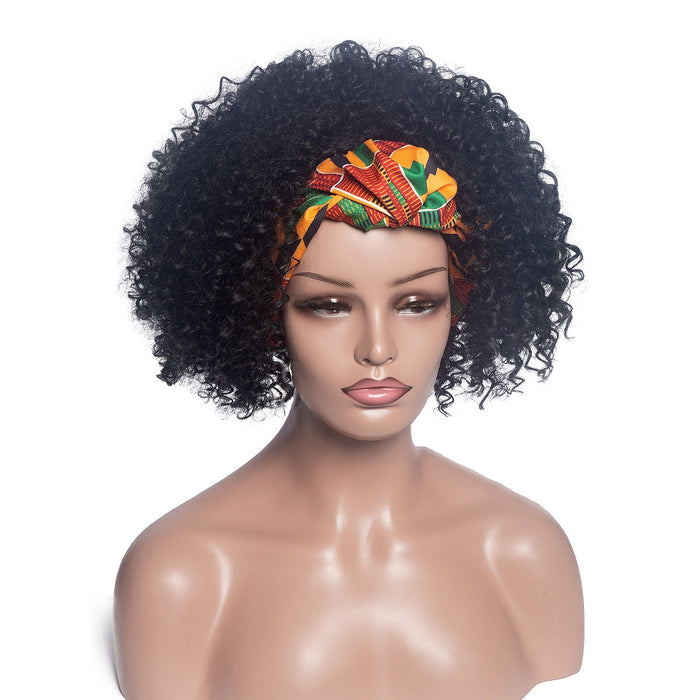 Hot Sexy Kinky Wig with Bright Color Headband