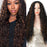 Long Curl Wig Natural Middle Point Heat Resistant Mini Lace Front Wigs