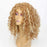 Synthetic Curly Short Brown with Blonde Wig for Women