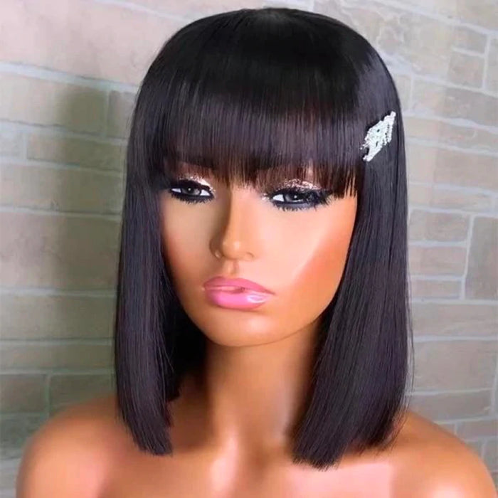 2022 Hot Short Cut Bob Wig With Bangs