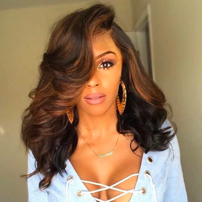 Hot Russet Brown Mini Lace Wigs