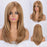 Ins Hot Ombre Blonde Wig with Bangs Long Curly Wig