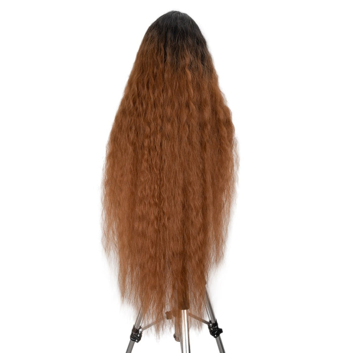 Heat Resistant Fiber Synthetic Front Lace Human Hair Wig