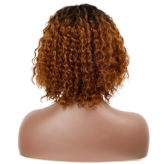 Curly Synthetic Classic Full Quality Machine Made Human Hair Wig