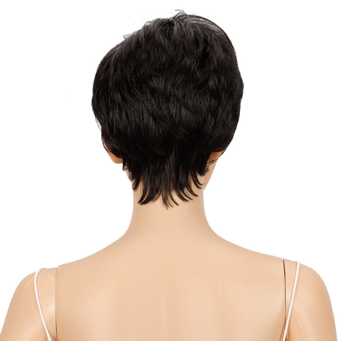 Popular Fiber Synthetic Short Human Hair Wig