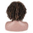 Short Curly Colored Synthetic Human Hair Wig