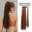 Long Straight Hair Synthetic Ponytail Gradient Ponytail Wig Hair drawstring ponytail for black women