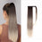 Long Straight Hair Synthetic Ponytail Gradient Ponytail Wig Hair drawstring ponytail for black women