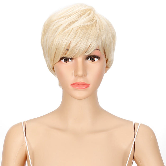 Popular Fiber Synthetic Short Human Hair Wig