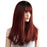 Silky Straight Heat Resistant Fiber Synthetic Human Hair Wigs with Bangs