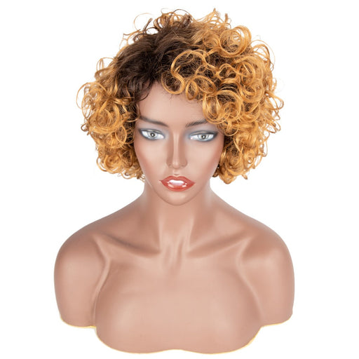 Thick Afro Kinky Curl Pixie Cut Machine Made Wigs