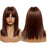 Synthetic Human Hair Wigs With Bangs