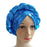 African Bright Braid Shiny Three Dimensional Sponge Turban Head Wraps Hat For Women