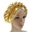 African Bright Braid Shiny Three Dimensional Sponge Turban Head Wraps Hat For Women