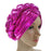 African Bright Braid Shiny Three Dimensional Sponge Turban Head Wraps Hat For Women