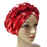 African Bright Braid Shiny Three Dimensional Sponge Turban Head Wraps Hat For Women