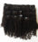 Afro kinky virgin clip in hair extensions 100% human hair