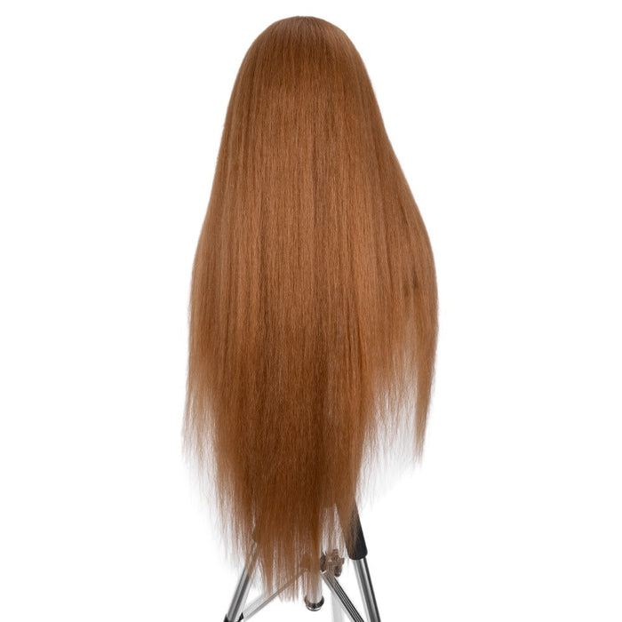 Scalp lace new straight Heat Resistant Fiber Human Hair Wigs