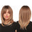 Natural Straight Synthetic Layered Human Hair Wig