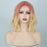 Sweet Peachy Colored Wave Short Wig