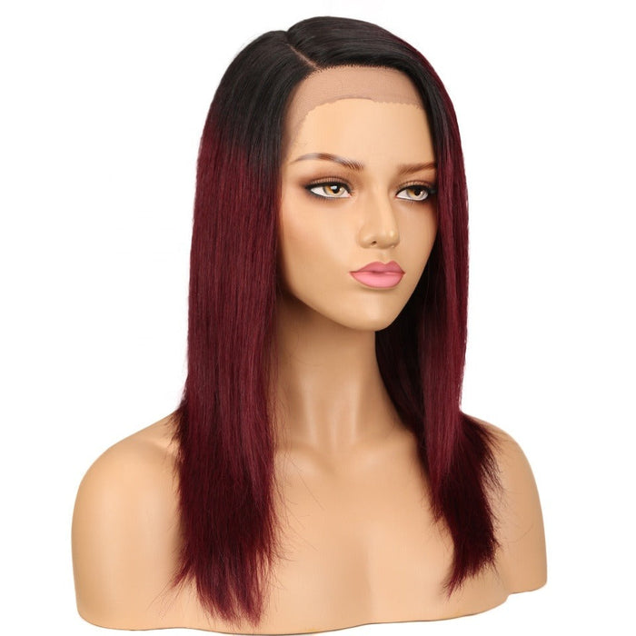 Straight Virgin Swiss Lace Base Material Human Hair Wigs