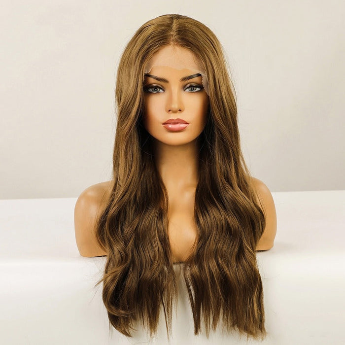 Wave Lace High Density Fiber Smooth Synthetic Human Hair Wig