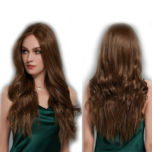 Regular Wave Frontal Lace Front Heat Resistant Fiber Human Hair Wig