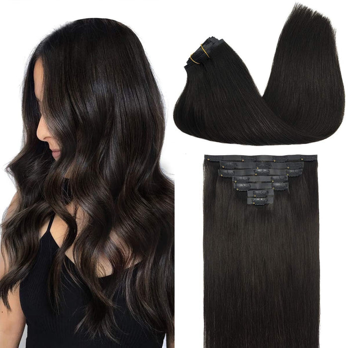 Best hot selling new products skin weft clip in hair extension