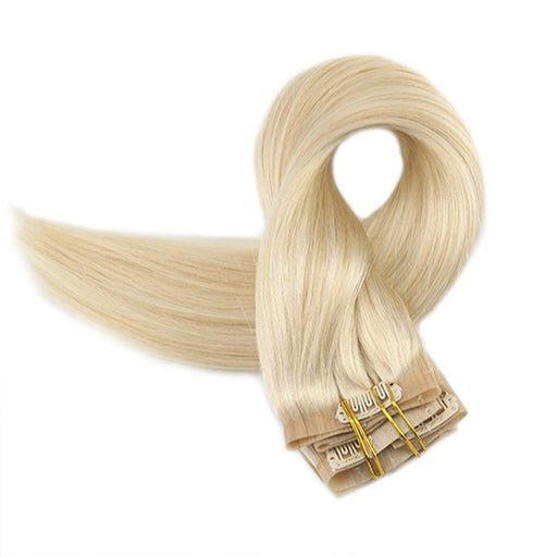 Best hot selling new products seamless skin weft clip in hair extension