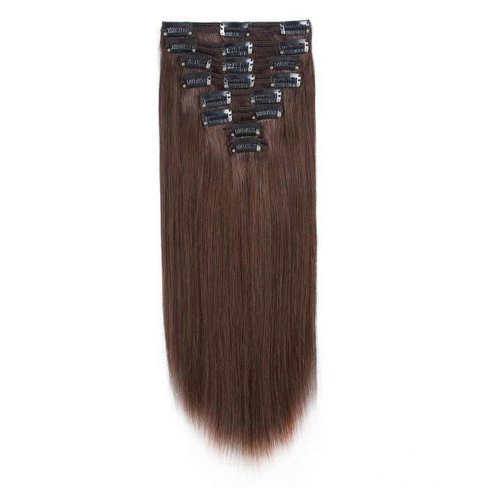 unprocessed virgin hair clip in 100% human hair extensions