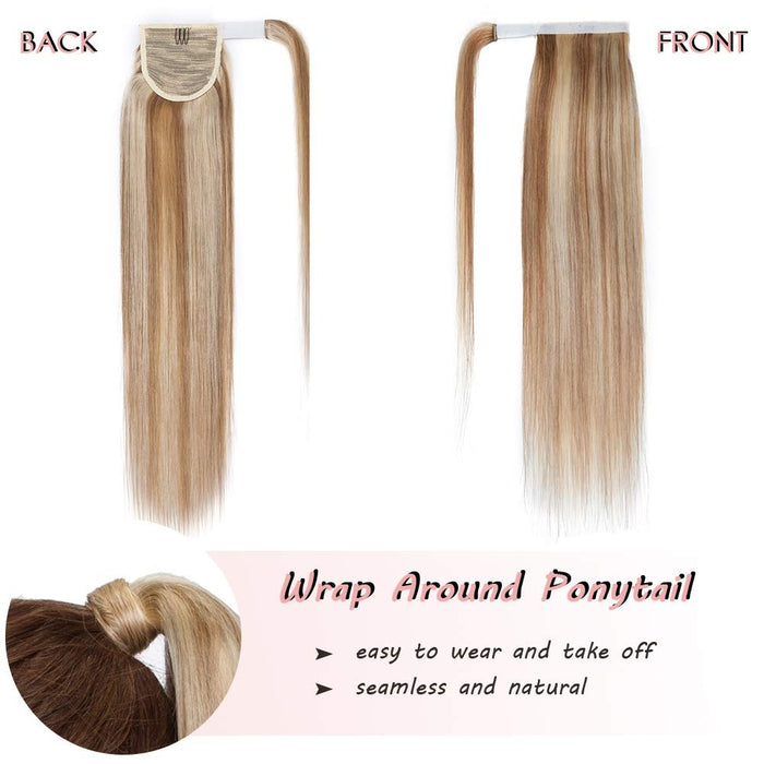 Ponytail Hair Headwear Natural Hair Pigtail Clip-on Hair Ponytail Extensions