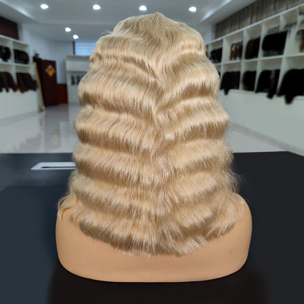 Blonde Wigs 613 Blonde Deep Wave Human Hair Wigs For Sale