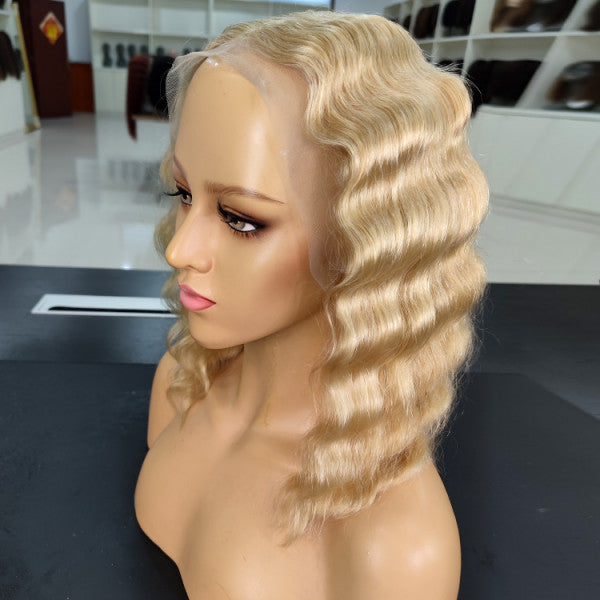 Blonde Wigs 613 Blonde Deep Wave Human Hair Wigs For Sale