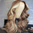 Blonde Highlight Wig Body Wave Dark Brown Wig With Blonde Highlights