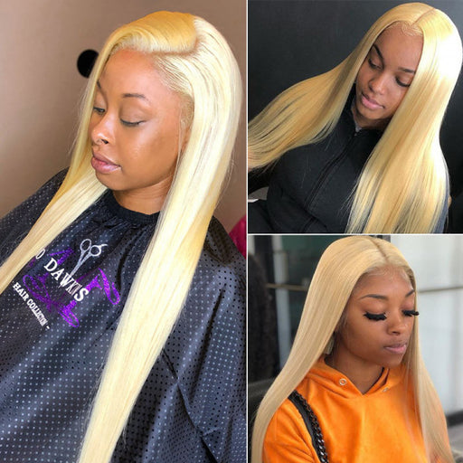 Straight 613 Wigs 5*5 Closure Wigs Pure Blonde 13*4 Lace Front Wigs On Sale