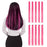 Human hair wholesale virgin hot pink clip in hair extensions