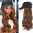 2022 Ins Hot Brown Black Wave Wig With Hat