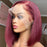 Bob Wigs Red Blunt Cut Bob Human Hair Wig