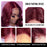 Body Wave Wigs 5*5 Lace Closure Wigs Burgundy Colored Wigs