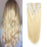 High quality virgin straight human hair clip in extensions