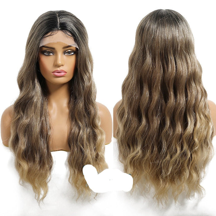 Long Water Wavy High Density Heat Resistant Human Hiar Wigs