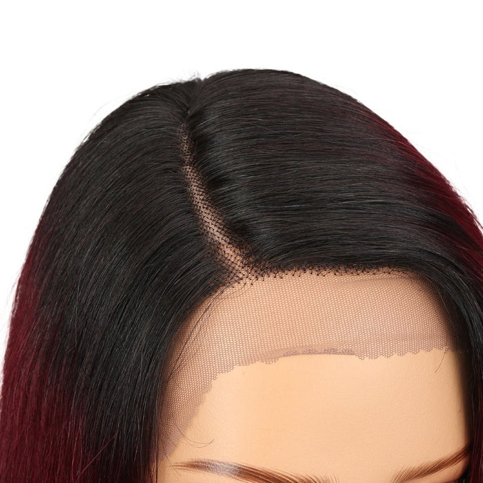 Straight Virgin Swiss Lace Base Material Human Hair Wigs